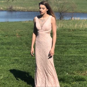 Rose gold prom/formal dress!